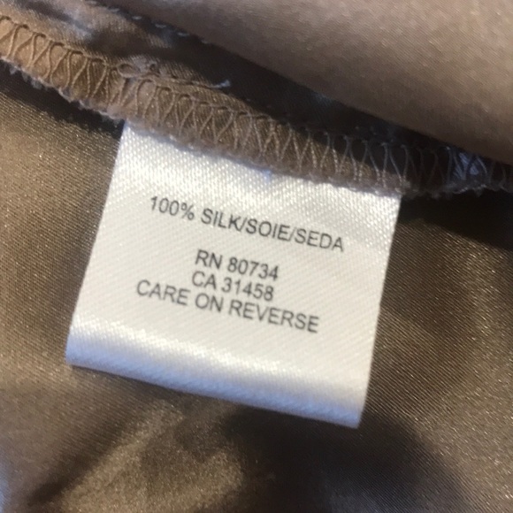 BCBGMaxAzria Cocoa Silk Halter Dress Size 6 - Picture 8 of 8